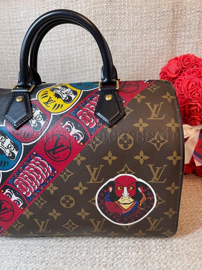 Louis Vuitton Limited Edition Monogram Canvas Kabuki Speedy 30 Bag