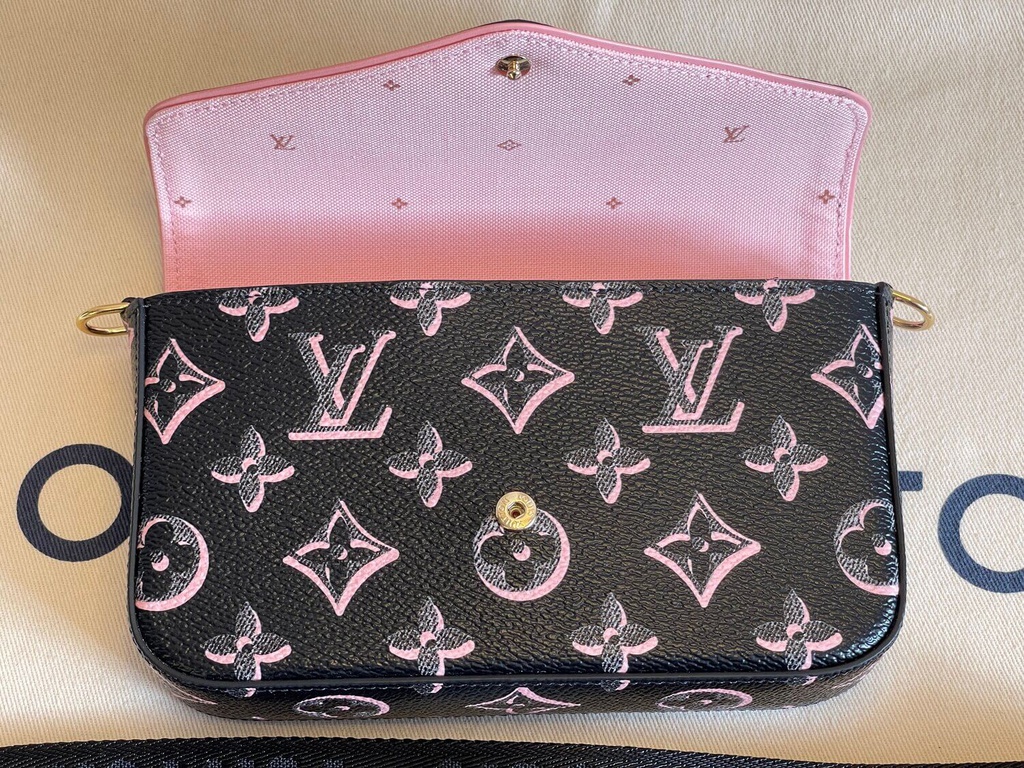 LV Felicie strap and go Bag Pink