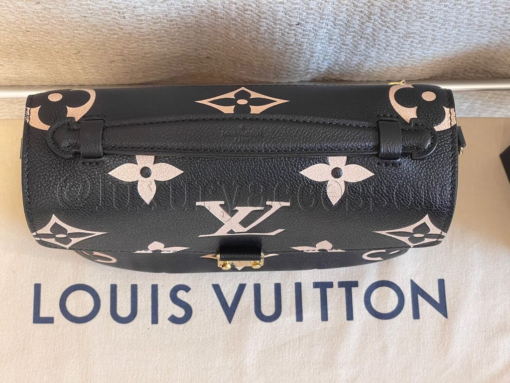 Authentic Louis Vuitton Pochette Metis Bicolor in Monogram, Luxury