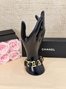 Armband CHANEL schwarz / gold