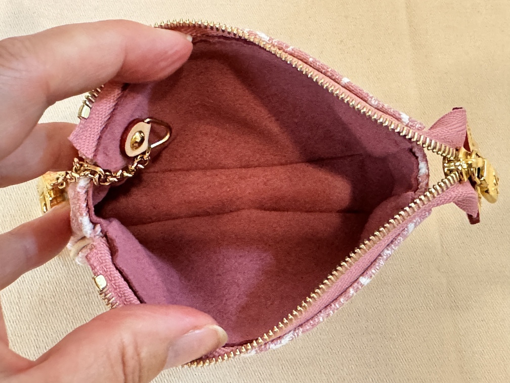 Micro Pochette DENIM rose