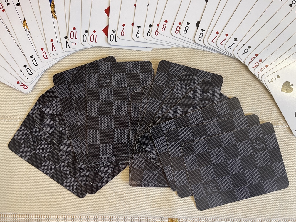 Spielkarten Set Damier Graphite