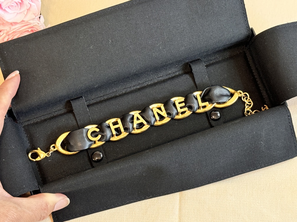 bracelet CHANEL black / gold