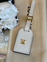 luggage tag small white