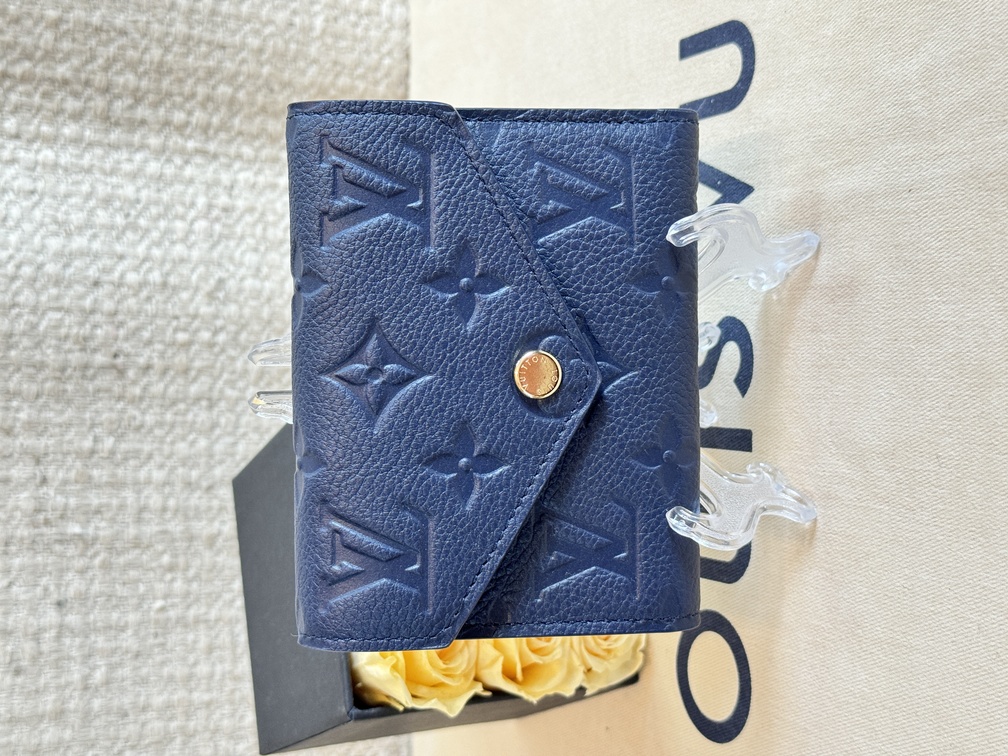 Victorine wallet Empreinte navy