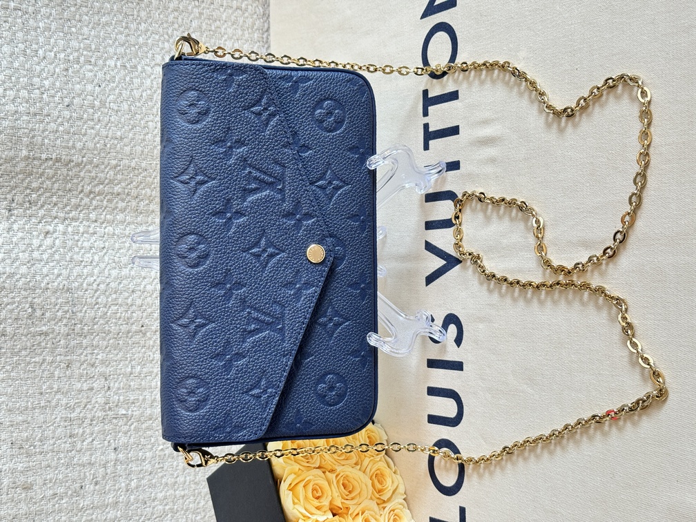 Felicie Pochette Empreinte Navy